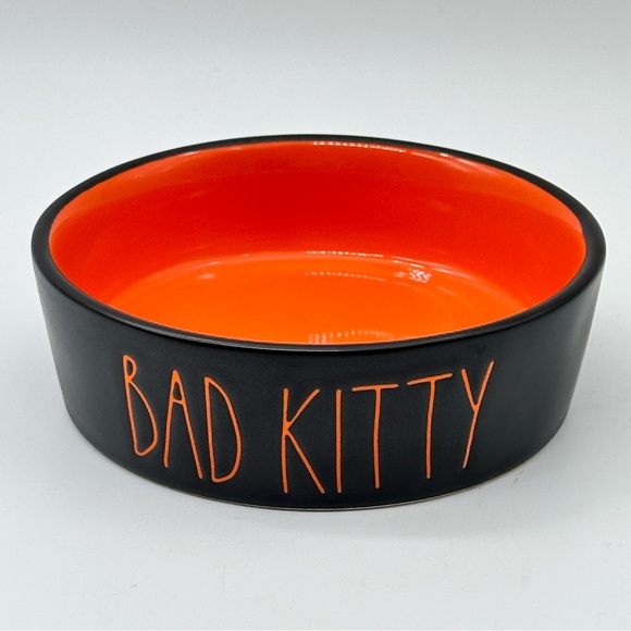 Rae Dunn Other - Rae Dunn BAD KITTY Halloween Small Pet Bowl/Pet Feeder For Cat